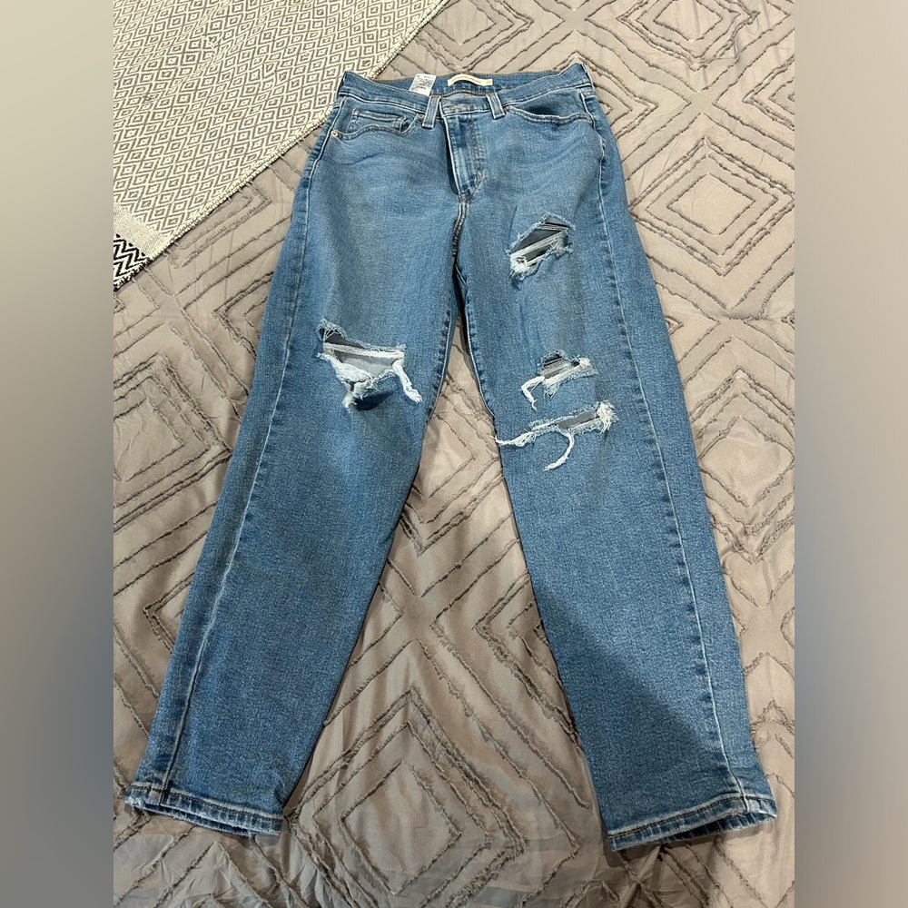 High waisted mom jeans